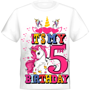 Unicorn It's My 5th BIRTHDAY