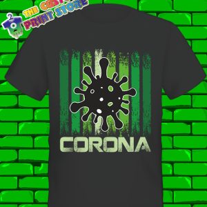 Corona Virus 2020 Covid 19 Black Tshirt