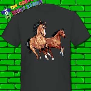 Running Horses Drawing #8-1