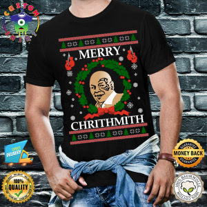 OnCoast Mike Tyson Merry Chrithmith Ugly Christmas Sweater  Funny Christmas Sweater  Holiday Tshirt kids