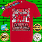 Liverpool Champions Kings Of Premier Leaguev20 shirt 2024 2025 tshirt