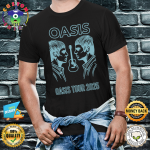 Oasis Tour 2025 Graphic T-Shirt - Iconic Band Merch for Fans - Men's Unisex T-Shirt Liam & Noel